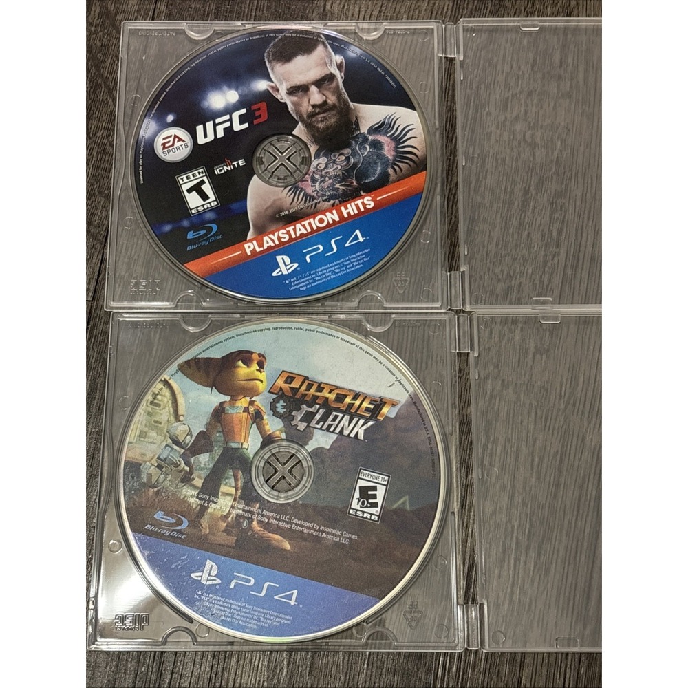 PS4 Game Disc Lot 2 Discs-UFC3-RATCHET